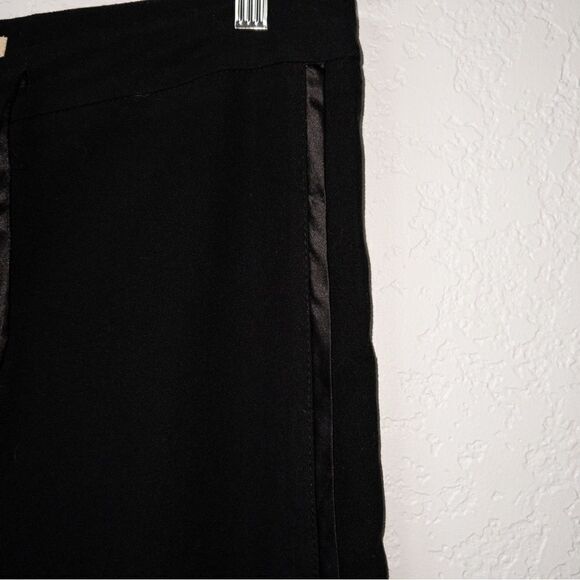 NWT Elevenses x Anthropologie Black Piping Trouser Pants Size 8 - Picture 3 of 6